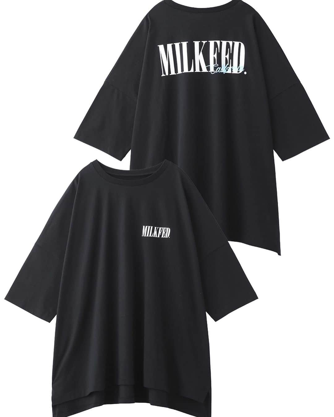 MILKFED.さんのインスタグラム写真 - (MILKFED.Instagram)「【NEW ARRIVAL】﻿ ﻿ 🎀 BIG SS TEE LAYER CA ¥5,500+tax 🎀﻿ ﻿ クールなデザインでメンズにもおすすめ☆﻿ ﻿ MILKFED.の大人気Tシャツに新作が登場‼️﻿ ﻿ ドロップショルダー＋オーバーシルエット﻿ で、気になるヒップや腰回りもカバー✨﻿ ﻿ デニムなどのロングボトムスはもちろん、﻿ ショートパンツなどでワンピース風に着るのもgood❣️﻿ ﻿ ┈┈通販サイトはこちら┈┈﻿ ・Official online store calif﻿ ・ZOZOTOWN ﻿ 悩んだときはお気に入り登録♡﻿ ┈┈┈┈┈┈┈┈┈┈┈┈┈﻿ ﻿ #milkfed #milkfedjp﻿ #ミルクフェド ﻿ #ガーリーストリート﻿ ﻿ ﻿」4月17日 18時32分 - milkfedjp