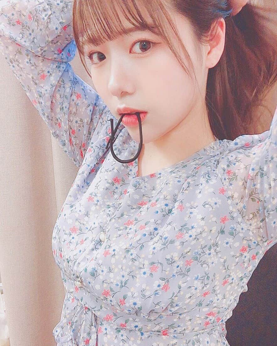 水城夢子のインスタグラム：「ぼにいでえる  #ポニーテール #ponytail」