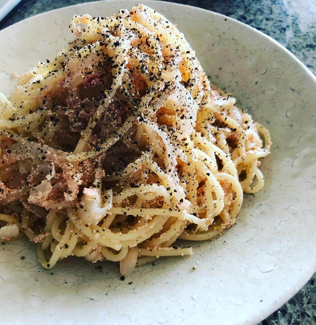 青木さやかさんのインスタグラム写真 - (青木さやかInstagram)「昼ごはん #たらこパスタ」4月17日 13時33分 - sayaka___aoki