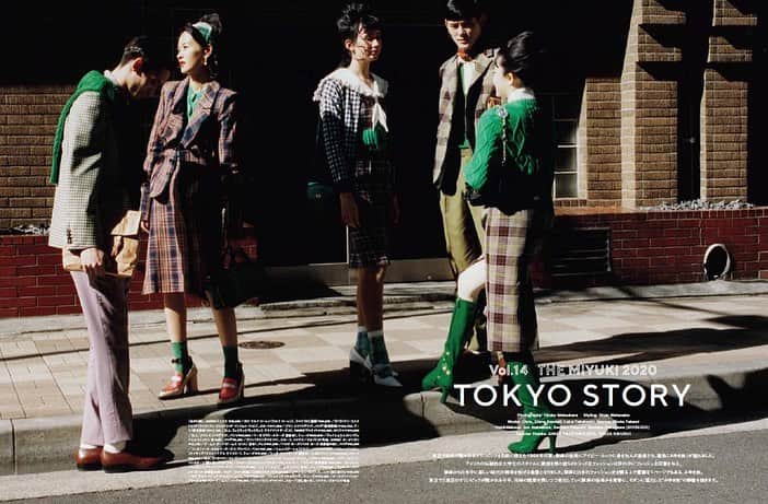 Shun Watanabeのインスタグラム：「THE MIYUKI 2020 TOKYO STORY @hanatsubakimag No.827 Summer Autumn Issue Photography @hirokomatsubaraa  Hair and Makeup @junnakamura24 @shiseido  Model @lala__takahashi @marina.1126 @chris0123m @garioooo @elenakendall_  Styling @shun_watanabe  Styling Assistants @leonard_arceo @yoheiyamada_ @atsukiito_  #hanatsubaki #shiseido #miyukizoku #花椿」
