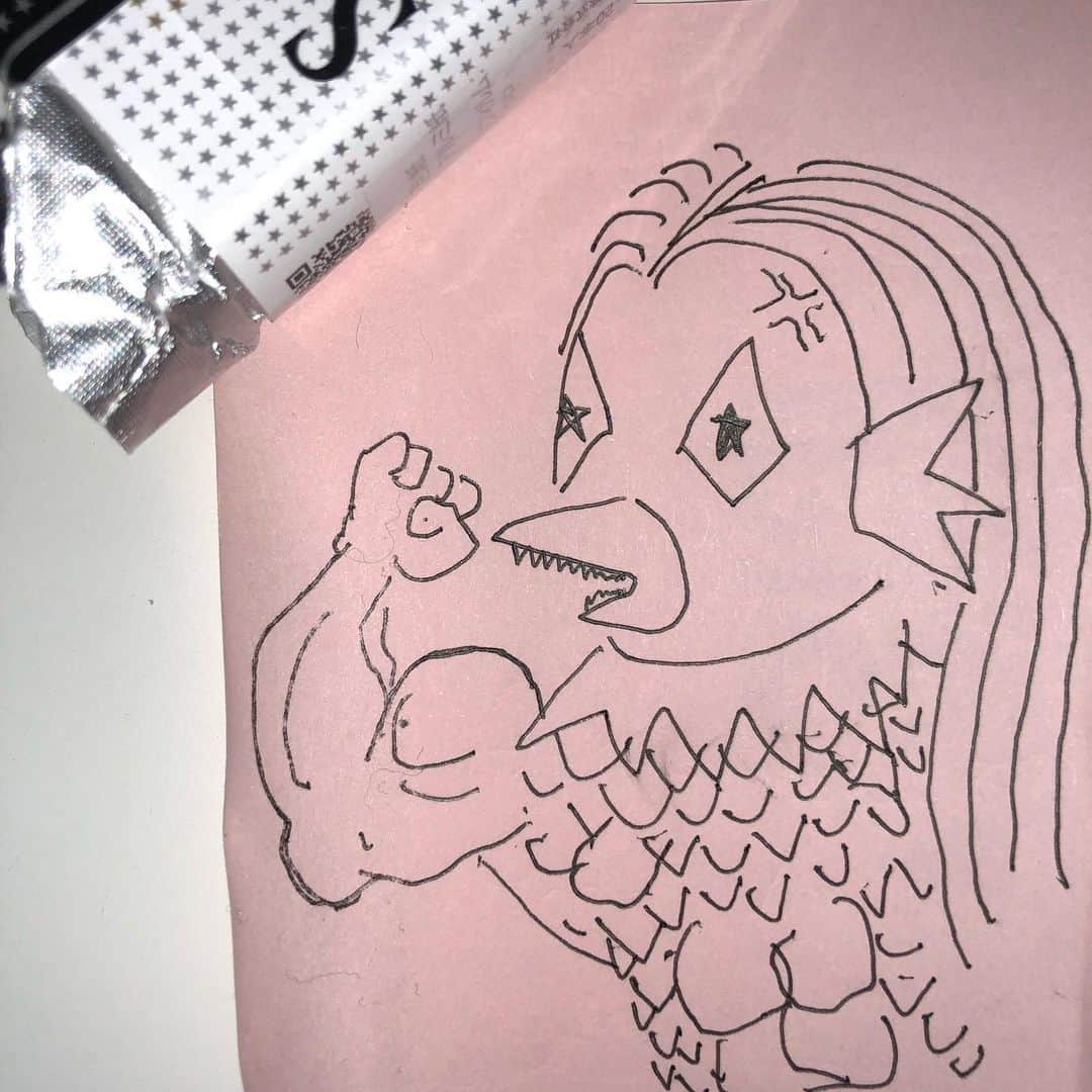 山口祥行のインスタグラム：「小沢兄ィからバトンが回ってきた‼️ 怪物が妖怪の絵を描けと😱  このバトンは西山茉希に回そう🖌 頼むゼ❗️西山‼️ #小沢仁志  @maki.nshiyama50」
