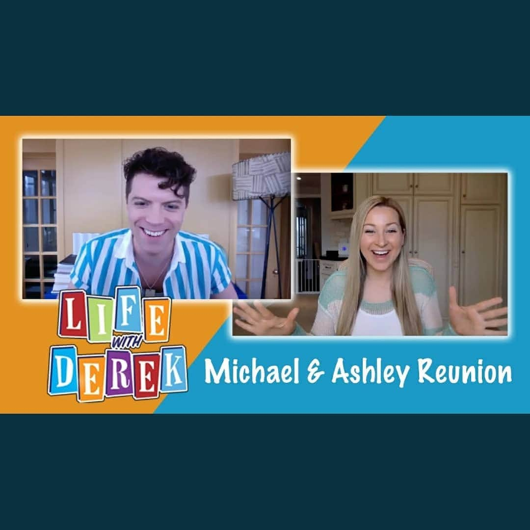 アシュリー・レガットのインスタグラム：「The nostalgia is REAL! @michael_seater and I take a trip down memory lane and watch some of our favourite clips from Life with Derek 🎈  Catch the full video now on @shaftesburykids YouTube (Link in their bio)  What was your favourite Life with Derek episode?! #LifeWithDerek」