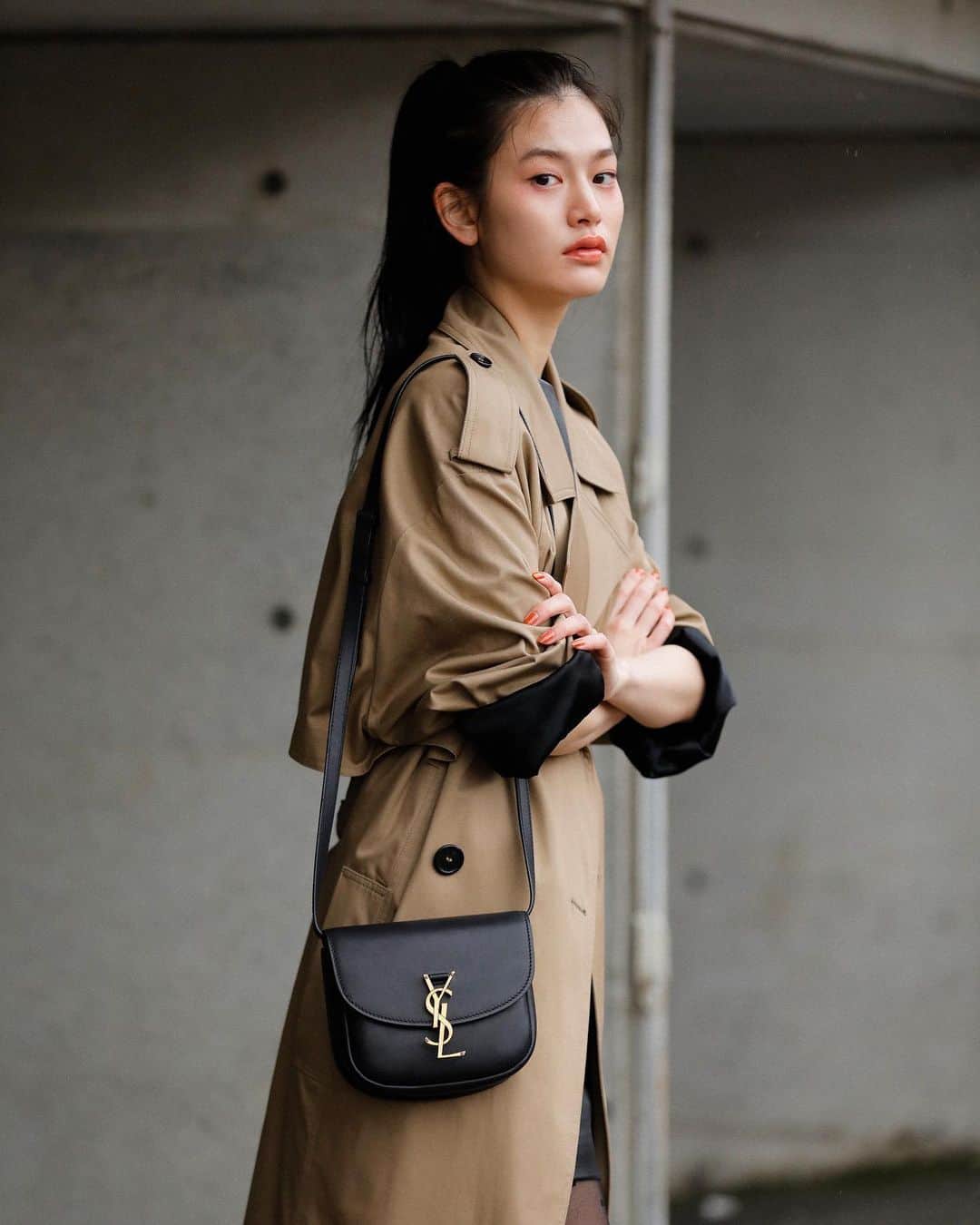 Cazumaxのインスタグラム：「Model : @tcbneri  Styling : @raikatanakakana  Hair&Make-up : @conomii  #saintlaurent#サンローラン」