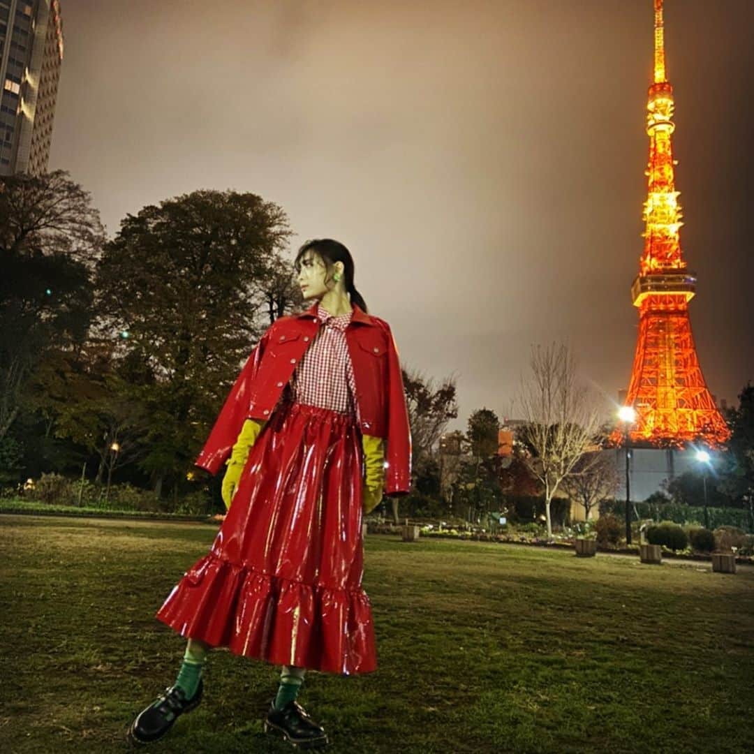 梅山恋和さんのインスタグラム写真 - (梅山恋和Instagram)「#557#東京タワー#🗼#LARME #ポケモン#ホウオウ#ゲットだぜ #おもち映え#❤️」4月17日 21時05分 - cocona_umeyama
