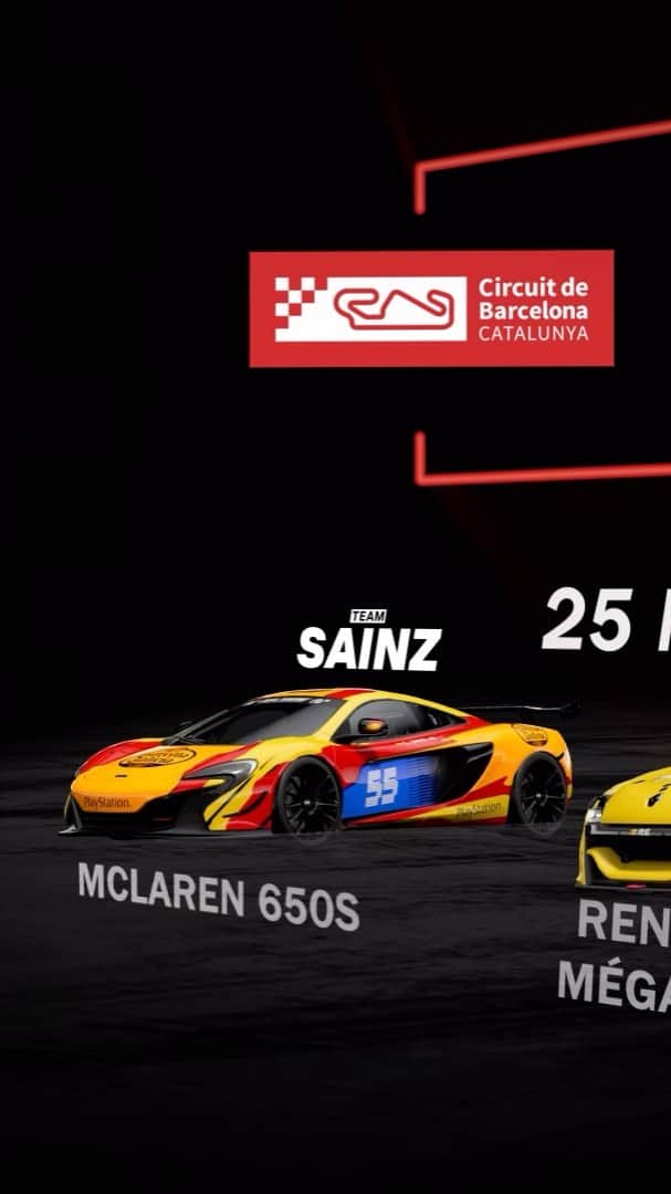 のインスタグラム：「Hoy a las 19.00h en Directo competiremos 6 🇪🇸 capitaneados por @carlossainz55 contra 6 🇫🇷 incluido @estebanocon. No os lo perdáis! Nos vemos a las 19.00h! Link al directo en mi bio. @marca @playstationes @thegranturismo」