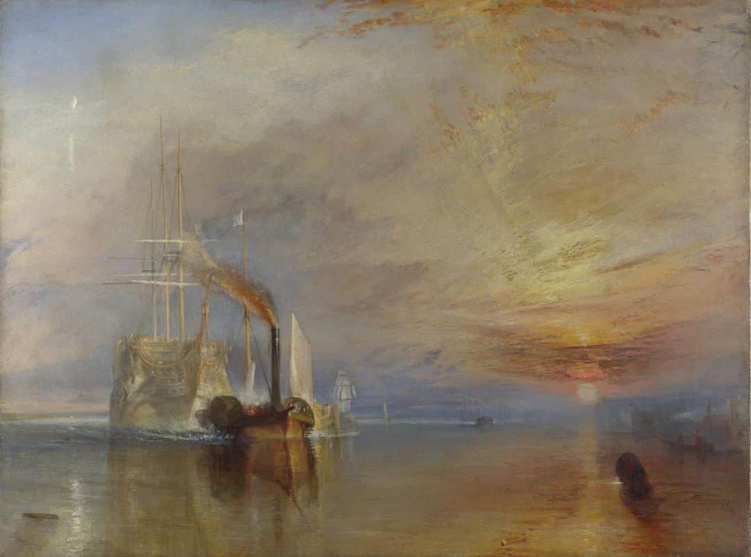 グッチさんのインスタグラム写真 - (グッチInstagram)「Photographer and director @_glen_luchford reflects on ‘The Fighting Temeraire’, an artwork by Joseph Mallord William Turner which resonates with him in this time, which he shares with the #GucciCommunity. “As a teenager I visited The National Gallery, and became transfixed by this painting. It has a real heart shattering sadness to it. It’s not my favourite painting. But it’s so profound, that whenever we go through a crisis it reappears in my dreams, full of Freudian meaning. No one painting, film, or piece of literature ever captured so perfectly the transition from aged beauty to the banality of modern life, for me. When Covid-19 first took hold I found myself dreaming of the old ship. Back to haunt me in my dreams. But as the days have passed I’ve started to see her in a new light. The transition from old to new suddenly seems inspiring. Our lives have spun so far out of control, that the simplification of sitting at home with family, staring at a painting, reading a book, playing games, re-learning the art of conversation is something to be cherished. And from that will emerge great art and creativity. Some of us won’t recover, others will experience poverty and hard times, but all of us will have learnt something valuable, and personally I’m feeling excited about the possibilities. I’m ready for the new ship, or maybe to go back to the old one.” #AlessandroMichele @alessandro_michele  The #GucciCommunity stands behind aiding those most vulnerable in this crisis, join by donating now to the @unfoundation’s #COVID19 Solidarity Response Fund in support of the World Health Organization @who, and locally with @intesasanpaolo's #ForFunding campaign which supports the Italian Civil Protection Department  #DipartimentoProtezioneCivile. ‘The Fighting Temeraire’, 1839 (oil on canvas), Joseph Mallord William Turner / National Gallery, London, UK /  Photo © copyright Bridgeman Images」4月18日 4時27分 - gucci