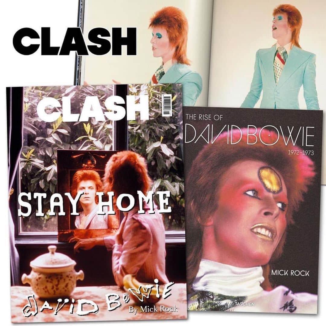 イマン・アブドゥルマジドさんのインスタグラム写真 - (イマン・アブドゥルマジドInstagram)「#rp @davidbowie MICK ROCK BOWIE SPECIAL IN CLASH 115 “He wanted to stay home, I wish someone would phone…” The Spring issue (#115) of @clashmagazine (see online purchase link on @clashmagazine page), has David Bowie as one of four different covers. With a theme of STAY HOME, apparently CLASH wants to use this latest issue as “a means to break down the barriers of self-isolation, to supply a sense of community at a time when many of us feel alone.” They go on to say: “David Bowie turned isolation into an art form. Transforming himself into an alien outsider, his 1972 album 'The Rise And Fall Of Ziggy Stardust And The Spiders From Mars' flipped pop on its head, its metallic crunch exploding how rock could communicate.” In celebration of the recent reissue of @therealmickrock’s superb photo book, TASCHEN’s The Rise of David Bowie 1972-1973, Robin Murray interviews the photographer for the Bowie feature… + - + - + - + - + - + - + - + - + - + - + - + - + “What conclusions do I come to?” Mick ponders aloud. “David was very articulate, he was very intelligent, and he did great interviews. So that helped a lot. He would talk about the future – he loved science fiction and philosophy. David was a very avid reader. He was highly self-educated. He was a man of great curiosity. He wanted to know about things. And of course he pushed it all forwards – not just music… but culturally in a huge way. And his legacy is amazing. It doesn’t stop. People’s interest in him is as high as it’s ever been.” “But I loved him,” Mick adds, with an assertive bite to his voice. “He was a very kind man. He was personally very kind. He was very inspirational, and of course he was physically a very good-looking man. Which was a nice thing for photographers!” There’s a sense of moments slipping away into the ether as our conversation draws to a close. “It was a magical time for me, and David was the most magical of them all,” he says. “And I miss him.” + - + - + - + - + - + - + - + - + - + - + - + - +  The other featured covers are H.E.R, Ryan Beatty and Alicia Keys.  #BowieClash  #BowieMickRock  #BowieTASCHEN」4月18日 0時30分 - the_real_iman
