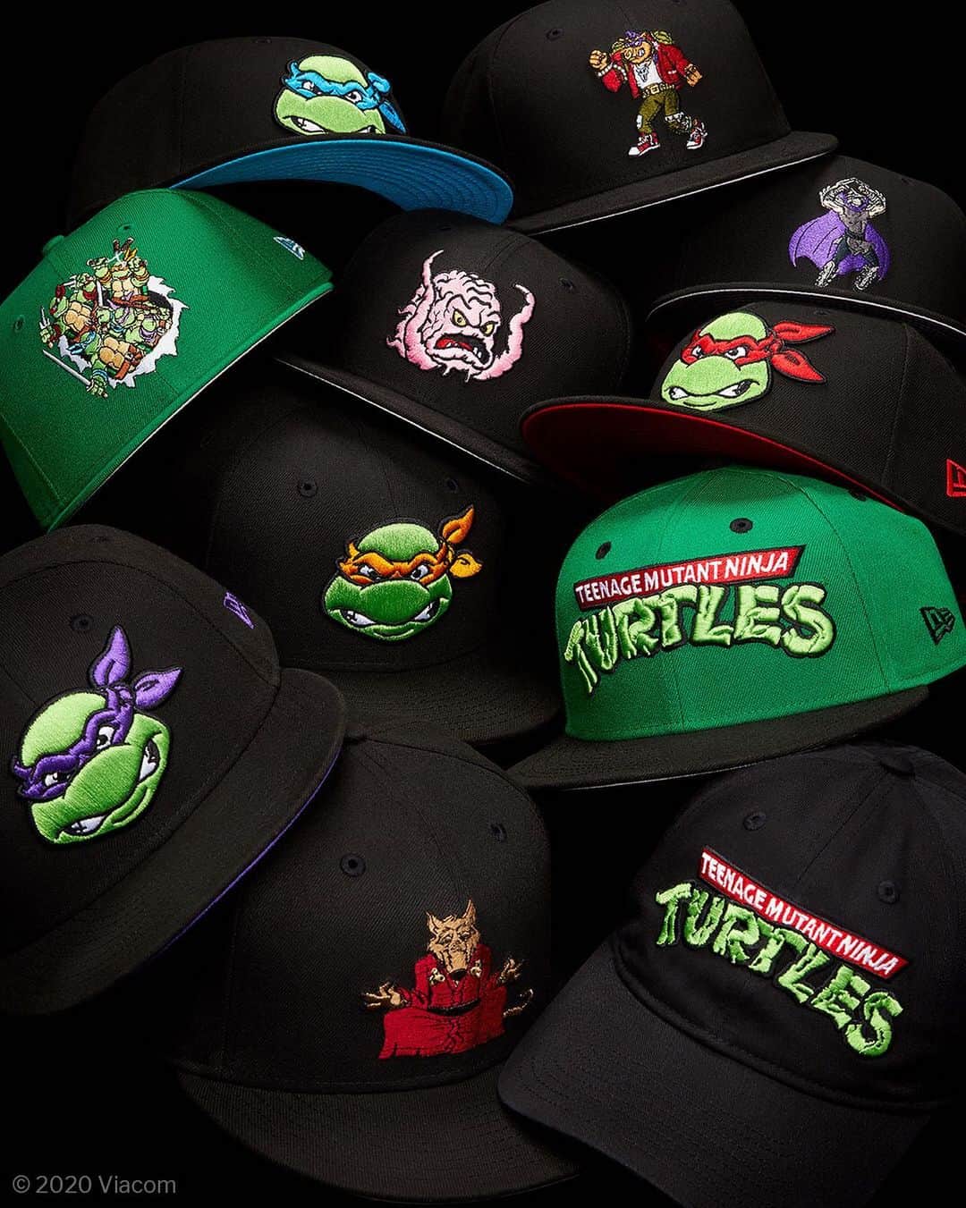 ニューエラ・キャップのインスタグラム：「Back by popular demand! The Teenage Mutant Ninja Turtles Collection just restocked at neweracap.com . Link in bio! 🍕🐢」