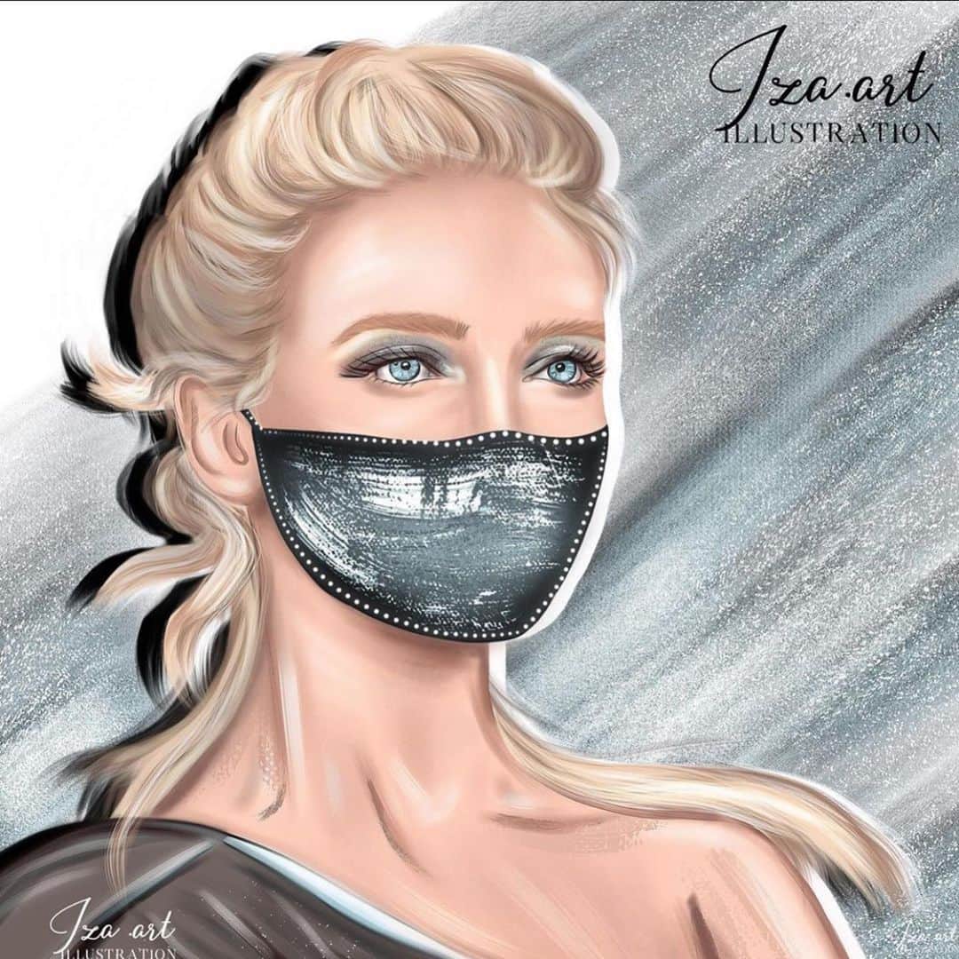 ヴラダ・ロスリャコヴァのインスタグラム：「Are you wearing mask when not staying home?」