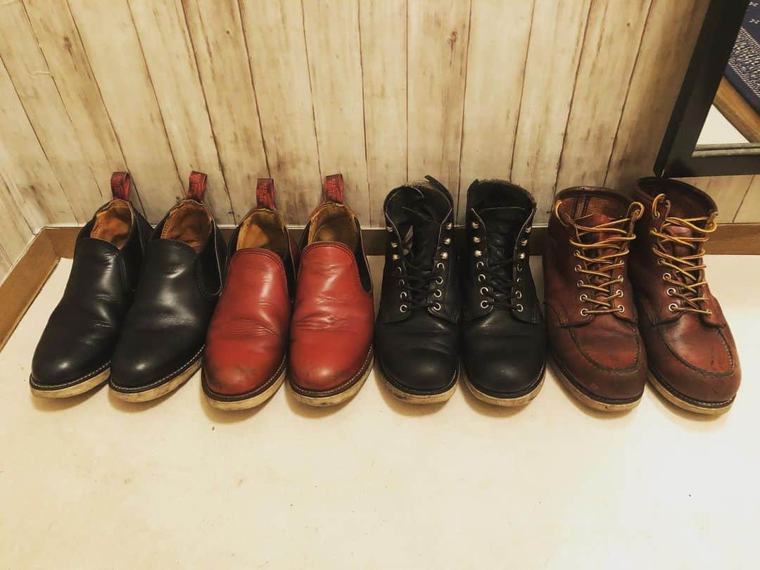 牧野紘二さんのインスタグラム写真 - (牧野紘二Instagram)「靴磨き  #redwing #redwingboots #レッドウイング  #お手入れ #靴磨き」4月18日 13時31分 - makino_koji