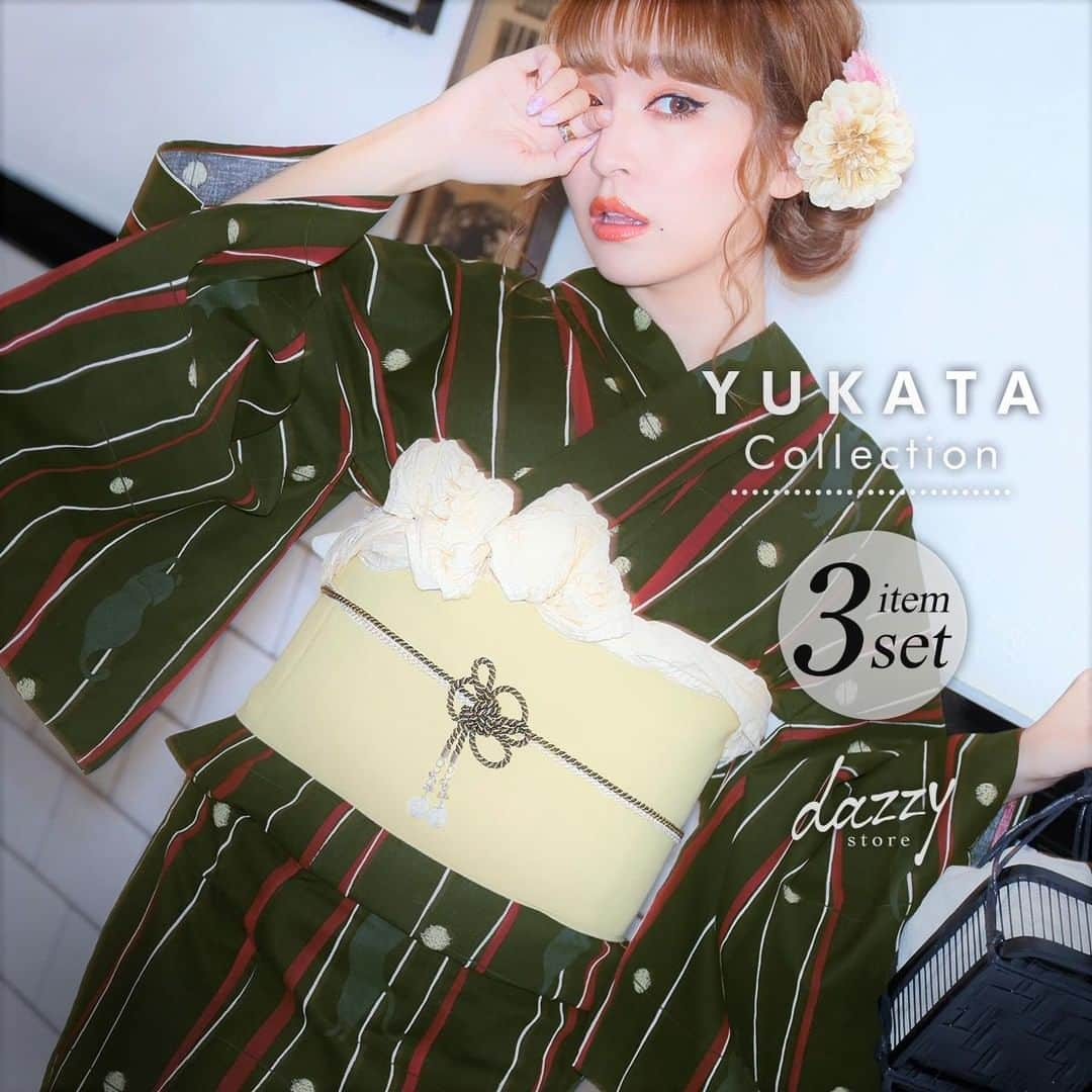 DazzyStoreさんのインスタグラム写真 - (DazzyStoreInstagram)「♡2020年新作 YUKATA by dazzy♡⠀ 4/18(sat) #PICKUP⇒ el90406 ¥ 5,980+tax⠀ .⠀ よろけ縞に子猫が戯れる様子を写した大人シックな浴衣セット👘⠀ ⠀ 大人っぽい色合いの生地に可愛い子猫を添えることでちょっとした余裕と遊び心を感じさせます🐈🐾 アレンジ自在な単帯(ひとえおび)と浴衣にあわせた下駄付き✨ .⠀⠀ model→ @kanaxxy_0421 #杉山佳那恵 .⠀⠀⠀⠀⠀⠀ #dazzy #dress #dazzystore #通販 #ドレス #ファッション #可愛い #CUTE #キャバ #キャバドレス #キャバ嬢 #ミニドレス #タイトドレス #ナイトドレス #ニュークラ #ガールズバー #ネットショッピング #いいね #フォローミー #thanks # #ドレス買うならdazzy #beautiful #shooting #下着も充実してるdazzystore #浴衣 #summer #YUKATA」4月18日 13時09分 - dazzy_official