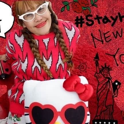 Kawaii.i Welcome to the world of Tokyo's hottest trend♡ Share KAWAII to the world!のインスタグラム：「Hi, kawaii fans🏠💕﻿ ﻿ We hope everyone is staying healthy and safe during this COVID-19 outbreak. ﻿ ﻿ Here is #stayhomekawaii pic posted by our Kawaii Leader Tracy. Show off your kawaii room outfit and tag us on social media.💌﻿ ﻿ Thank you @tracydizon.nyc ❤️ ﻿ “Gotta do my hair, I put my make up on ~ It's Friday night and I won't be long…” I love Friday Nights in NYC!! I miss my club friends!! @nightsetter @camerontheofficial @seekalexander @garnetrubio @blondeblessing ﻿ Can’t wait for Friday Nights again... But for now... #stayhome #stayhomekawaii #ootd #outfitsoftracydizon」