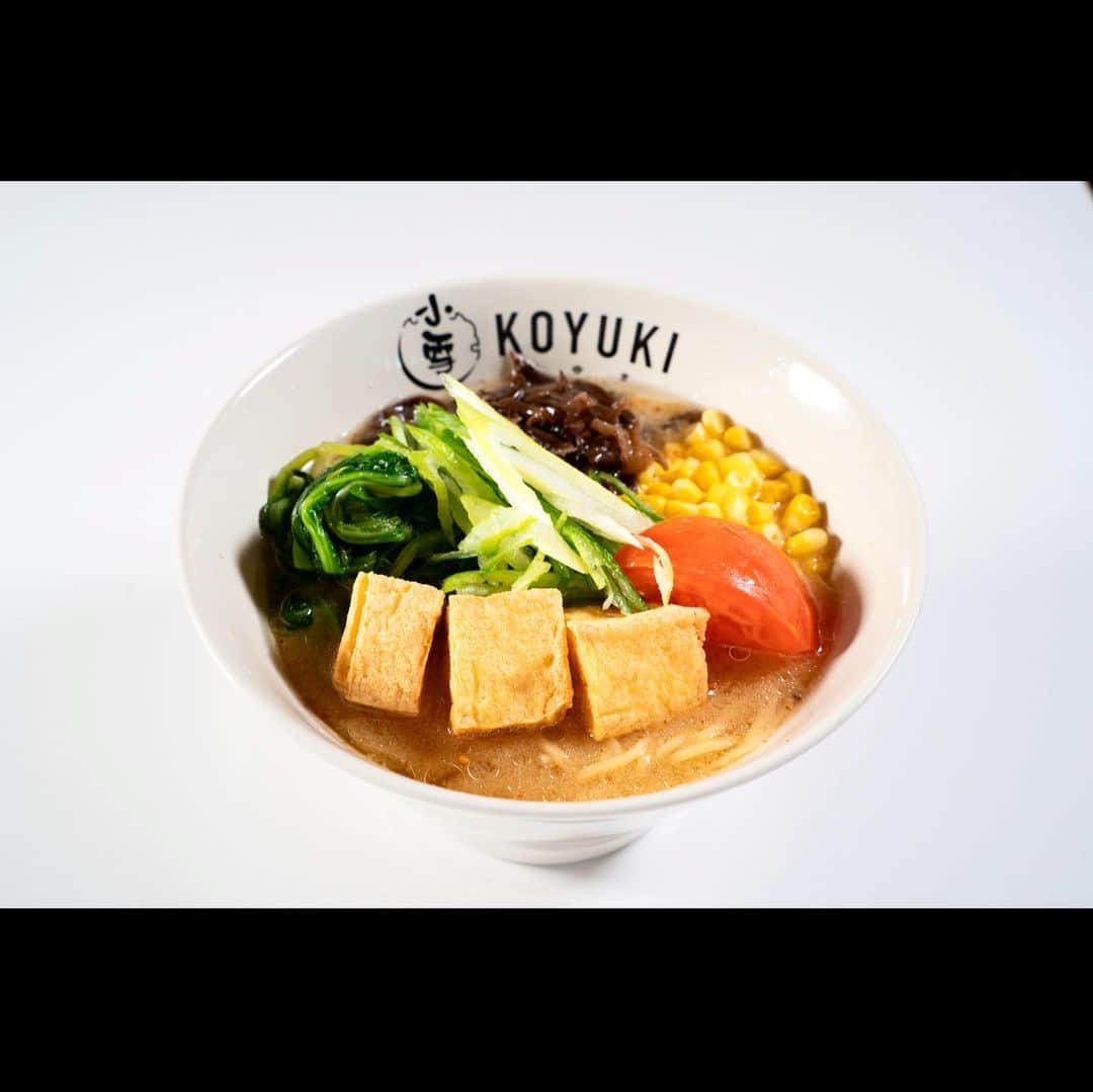 のインスタグラム：「Being at home all day is not good for your health! Eat our Vegetable Ramen and become healthy:) Miso is used for our Vegetable Ramen in Koyuki. In Japan, fermented foods, such as Miso, are known as healthy foods that can strengthen your immune system.  So let's eat Vegetable Ramen!!!☆🍜」