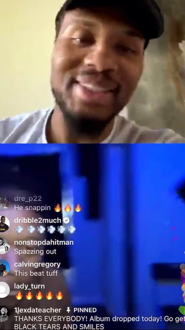 デイミアン・リラードのインスタグラム：「We had the best week of my #4BarFriday x @genius IG Live Cypher series to date today. @chiefwakil ended up the champ, but @sicariososa, @stevegunna_, @lilyfangz, @whocarespublishing, @stevicooper, @peytspencer and @1lexdateacher all went crazy. Shoutout to @hitmaka for providing the beats and jumping on the live. Also shoutout to @robmarkman, @demar_derozan, @xzibit, @datwon, @dribble2much, @nonstopdahitman, @brookfieldduece and @fabbydavisjr1 for tapping in and giving feedback to the MCs. 8 new MCs and a new producer coming in next Friday. We’re just trying to give under the radar MCs a platform and do something positive while we are under this #StayHome lockdown. Follow @4barfriday to be a part of the movement!」