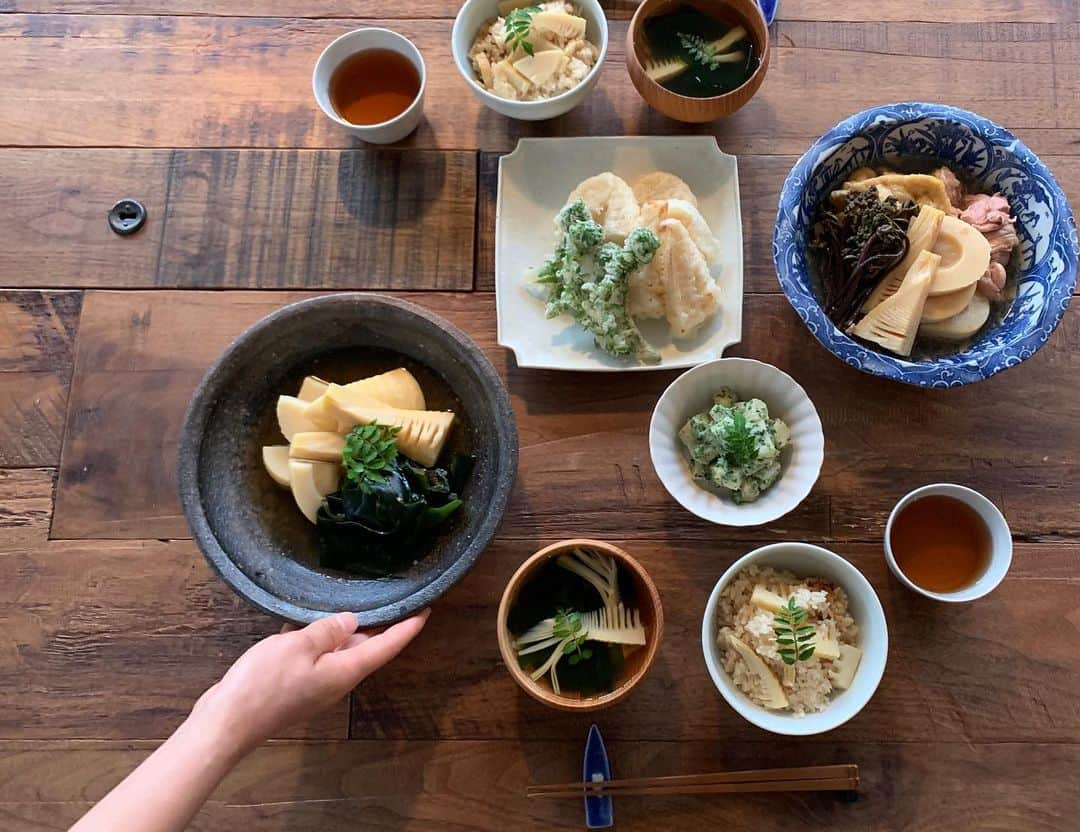 青山有紀さんのインスタグラム写真 - (青山有紀Instagram)「薬膳では同じ食材ばかり食べることはないけれど、たけのこの旬はほんと一瞬だからたけのこ尽くしを楽しみます。 来週noteにレシピアップ出来ると思います！ #青山有紀 #青山有紀ごはん」4月18日 9時11分 - yukiaoya