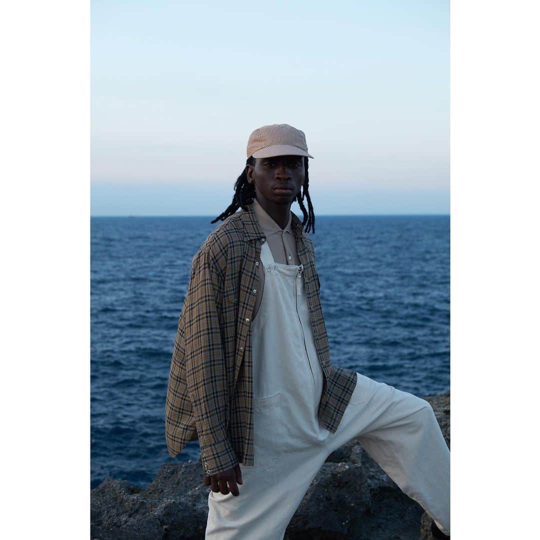 キャプテン サンシャインのインスタグラム：「Kaptain Sunshine SS20  photo @yuichiakagi  styling @ryotayamada______  hair @amano_onama  #behindthescenes  #kaptainsunshine」