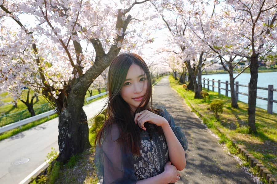 天使もえのインスタグラム：「あまつかぱねぇ。  来年は皆んな一緒に桜を楽しめますように🌸  #天使もえ #天使萌 #綺麗 #ビューティ #かわいい #桜 #天使といえばあまつか #第二章 #うちで過ごそう」