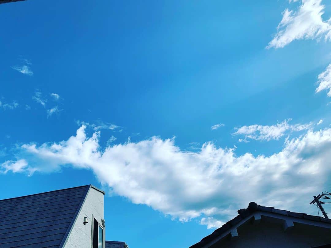 榊いずみさんのインスタグラム写真 - (榊いずみInstagram)「今夜もインスタライブやりますー！21:30から！東京は大雨のち、今ぱかーっと晴れてきた。美しい空が見えてきたよ。龍神さまも！鳥も嬉しそう。  #instalive #stayhome  #musicsavestheworld」4月18日 16時22分 - izumizmroom
