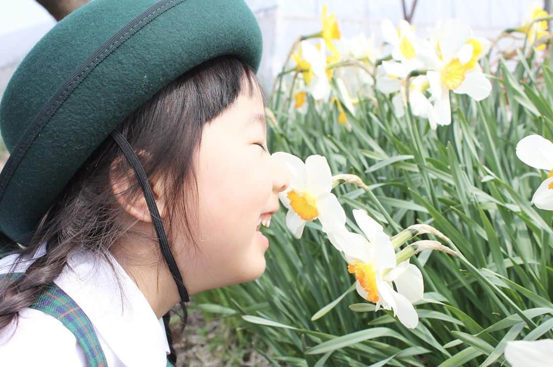 イズミのインスタグラム：「４月１２日 入園おめでとう🌸  この日は いっちょまえに緊張していて 固まっておりました笑 次の日からは  話し方というか 動きというか 急におねえさんになったように感じたり 毎日楽しくて仕方ないようで何より  これから３年間 どんな成長を見せてくれるだろう . . ※来週からは こちらもまた休園になるようで... 少しの我慢だね」