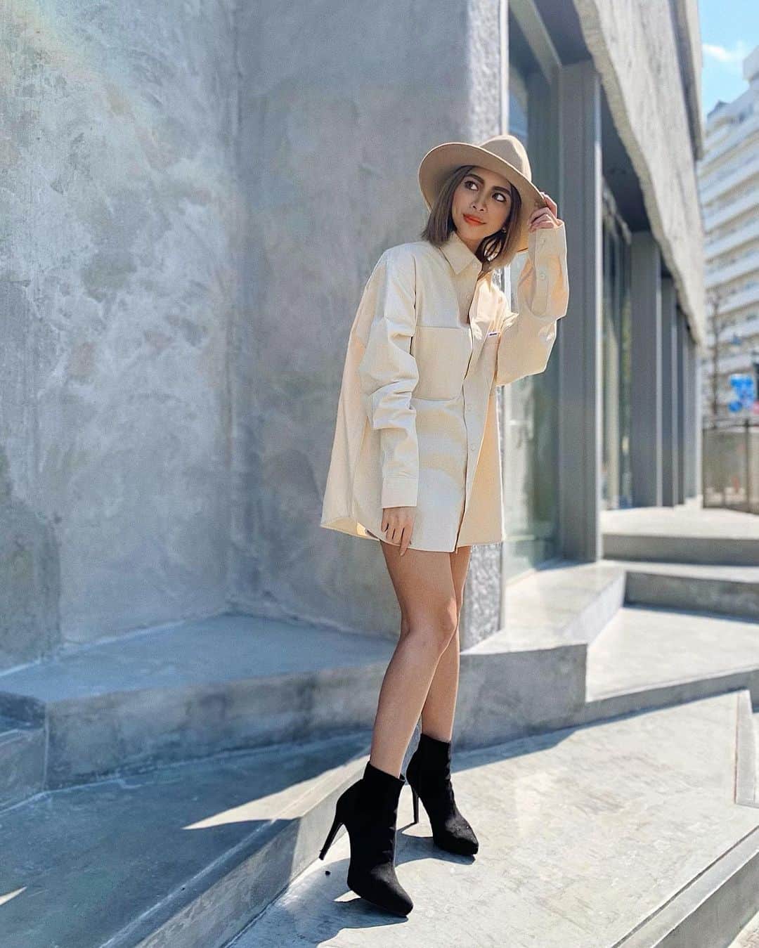 Airi Shibuyaのインスタグラム：「早く普通にお出かけできる 日がくるといいな〜🥺🥺🌼 . 当たり前だった暮らしが当たり前 じゃなかったんだと改めて痛感するね🙏 . . #reroom #コーデ#春コーデ」