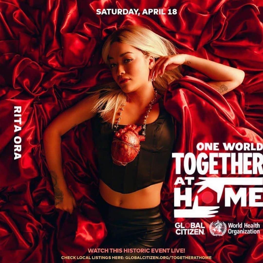 Britney TOKYOさんのインスタグラム写真 - (Britney TOKYOInstagram)「RITA ORA - TODAY! “TOGETHER AT HOME” GLOBAL CITIZEN EVENT _ Repost @kathyjeung  @ritaora #RitaOra will be joining #TogetherAtHome the @glblctzn #GlobalCitizen @WHO #WorldHealthOrganization event #OneWorldTogetherAtHome #HowToBeLonely #LonelyTogether  _ AIRS TODAY! Saturday, April 18th!  Visit GlobalCitizen.org for broadcast times in your area  _ THANKING #coronavirus #COVID19 #healthcareworkers #firstresponders #frontlineworkers #StayAtHome  #StopTheSpread #SocialDistance #MasksOn  #flattenthecurve #SaferAtHome  #ProtectFrontlineWorkers #THANKYOUhealthcareworkers  #THANKYOUFirstResponders #coronavirusnews  _ makeup @kathyjeung @forwardartists  hair @brentlawler  nails @britneytokyo  styling @annatrevelyan  thanks to @firstaccessent @dancurwin @elenaora  #nailart #nails #britneytokyo」4月19日 8時15分 - britneytokyo
