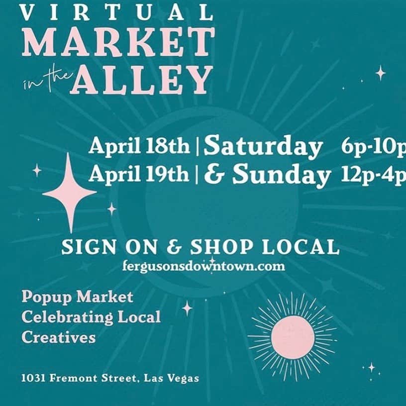 Tony Hsiehのインスタグラム：「THIS WEEKEND: Support local Downtown Las Vegas small businesses at *Virtual* @marketinthealley  Sign on to @fergusonsdowntown website during the virtual market hours (Saturday 6-10pm and Sunday 12-4pm) and shop local. *Posted by Michelle from Tony’s social team」