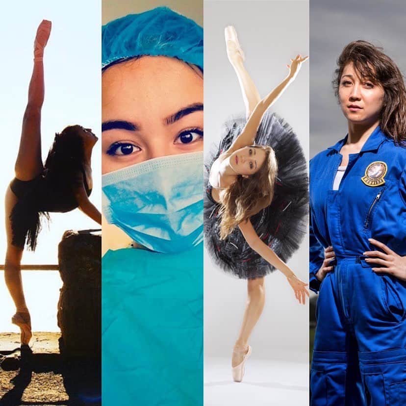 ミコ・フォガティのインスタグラム：「I am so excited to be going live with my inspiration and fellow ballerina/scientist @physicsonpointe tomorrow at 12PM PST! 👩🏻‍🔬👩🏻‍🔧🩰 . Tune in then! 😆」