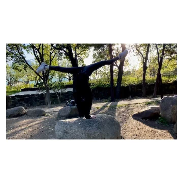 のインスタグラム：「“ 110 #gymnastics #movement #yoga #handstand #handstandsplit #nike #倒立 #逆立ち #体操 #倒立女子 #🤸🏽‍♀️ . . . #逆立ち女子」