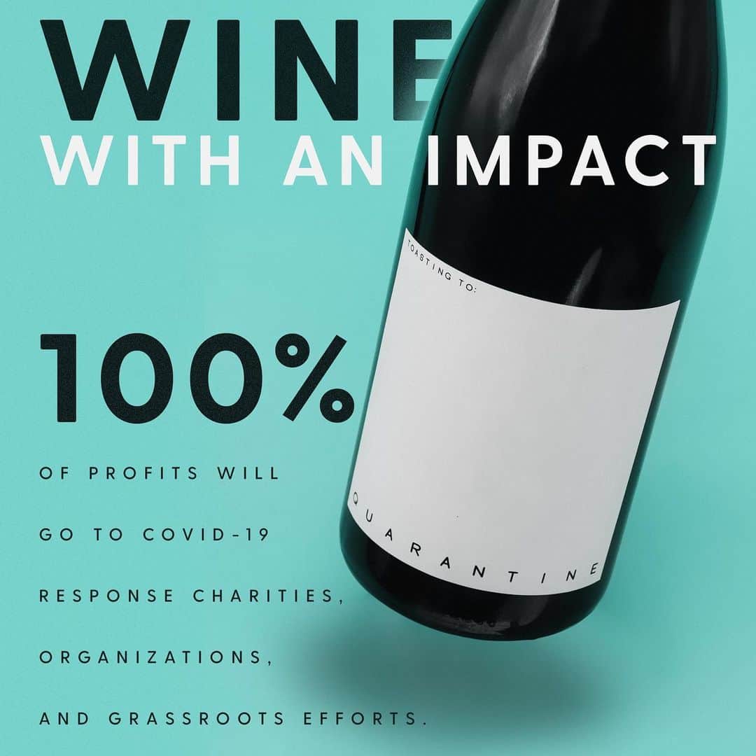 アシュトン・カッチャーのインスタグラム：「Mila and I are Launching Quarantine wine!  100% of profits go to covid-19 relief efforts https://officialquarantinewine.com pls share on social media #QuarantineWine #SocialDistancing」