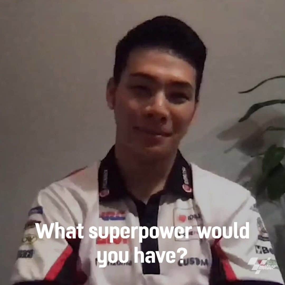 のインスタグラム：「What's @takanakagami favourite food?😋 ...and favourite artist? 🎤  Find this and much more about the @lcr.team rider in our Quick Fire questions ❓ #StayAtHome 🏡 #TN30 #MotoGP」