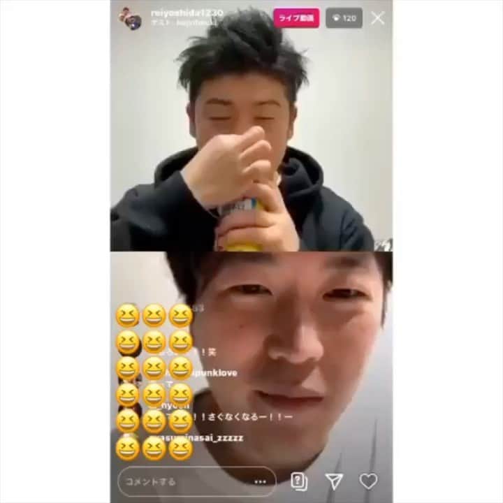レイチェルのインスタグラム：「昨日・おとといと、  インスタLIVEにお付き合いいただいた皆様、本当にありがとうございました！  昨夜にいたっては５千人以上の方が見て下さって、  なのでテンション上がって、５時間のはずが延長して６時間やってましたよ！笑  そして、最後ははじり君相手にこんなことしてましたが、あまり覚えてませんよ！笑  でもまぁ、めちゃくちゃ楽しかったことは覚えてますので、また是非是非やらせていただきますね！  遊びに来て下さった先輩の皆様、そして後輩の皆も本当にありがとうございました！  初日から、ネイビーズアフロ・皆川くん→吉田裕兄さん→安井まさじさん→酒井藍姉さん→金原早苗姉さん→マルセイユ・別府くん→ネイビーズアフロ・皆川くん→ネイビーズアフロ・はじりくん。  と、気付けば今週も、  ネイビーズアフロで始まりネイビーズアフロで終わってましたよ！笑 😆😆😆😆😆🎶🎶🎶🎶🎶✨✨✨✨✨ #吉本新喜劇 #レイチェル #おうち時間 #みんなで一緒に #ステイホーム #また一緒に #KP #しまぴょ #とか言っちゃって #😋✨✨✨」