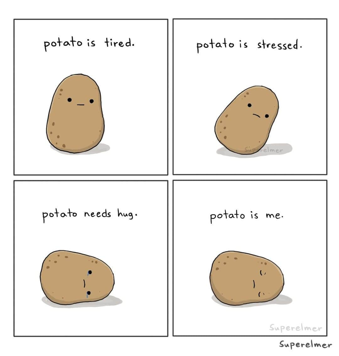 9GAGさんのインスタグラム写真 - (9GAGInstagram)「*sad potato noises*⠀ ✍🏻 SuperElmerDS | FB⠀ -⠀ #potato #comic #9gag」4月19日 19時01分 - 9gag