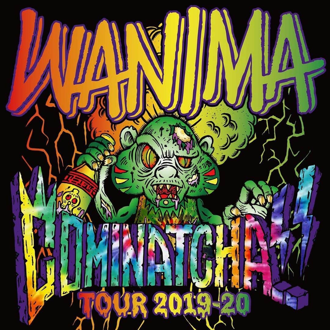 WANIMAさんのインスタグラム写真 - (WANIMAInstagram)「【COMINATCHA!! TOUR 2019-2020】﻿ ﻿ アリーナ編各会場にて販売していたグッズを通信販売させて頂きます!!﻿ ﻿ 明日4月20日お昼12:00から!!﻿ ﻿ https://wanima.net/goods/﻿ ﻿ 詳しくは上記HPをご覧ください。﻿ ﻿ よろしくお願い致します!!﻿ ﻿ #WANIMA」4月19日 20時00分 - wanima_wanima