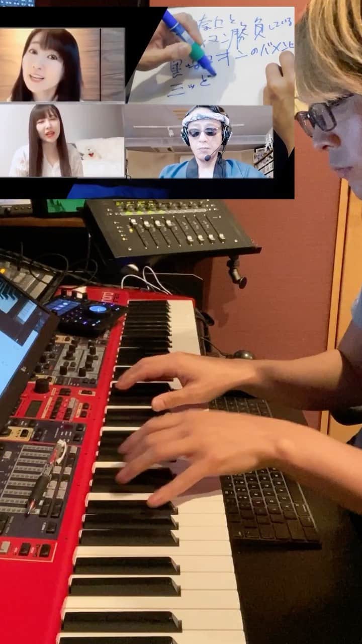 のインスタグラム：「動画アップ〜🎥 https://youtu.be/gUl19KBAke0  Motsuさんのアップした 水樹奈々とタイマン勝負 をしている黒崎真音の場面に三つ巴挑む をしてるmotsuさんから頼まれたと思いこむtoku という動画です。  #水樹奈々 #黒崎真音 #Motsu #GARNiDELiA #toku」