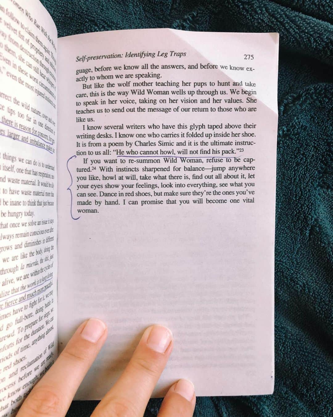 Nicole Mejiaさんのインスタグラム写真 - (Nicole MejiaInstagram)「Morning ritual • ☕️📚📝 Today’s focus in “The Language of Letting Go” was: ACCEPTING CHANGE. (Flip to photo 2 read)  There’s a bit about “finding a new normal” that was just WAY TOO fitting for what we’re all experiencing.  The last two pages are from “Women Who Run With The Wolves”, a book that I put down after COVID hit and my dreams of running wild this year were put on pause, but I have recently picked it back up again. Finding all sorts of relevant and soul stirring wisdom bites in it. 🐺  I recommend this book to any woman who is experiencing a soul awakening or who feels like the life she’s currently in no longer fits. It’s a call to reconnect with the wild instinct that many of us lose because of familial and/or societal conditioning, being in relationships or jobs that stifle our creativity and personal desires, or in chasing an ideal for success and happiness that is not our own.  At a certain point we wake up. We finally hear the call within. And when we do, we are slightly bewildered at how the life we lead doesn’t feel true to the life within.  The book’s lessons are laid out through stories gathered from all over the world. The tales are then unpacked by Dr. Clarissa Pinkola Estés, a Jungian psychoanalyst who draws deep connections in a poetic manner.  It’s not a quick read. It’s a soulful one. One that calls for frequent pause and reflection on how these themes present in your own life.  The book opens with: “We are all filled with a longing for the wild. There are few culturally sanctioned antidotes for this yearning. We were taught to feel shame for such a desire. We grew our hair out and use it to hide our feelings. But the shadow of the Wild Woman still lurks begins us during our days and in our nights. No matter where we are, the shadow the trots behind us is definitely four-footed.” 🐾  Woof.🌕」4月20日 0時27分 - nicole_mejia