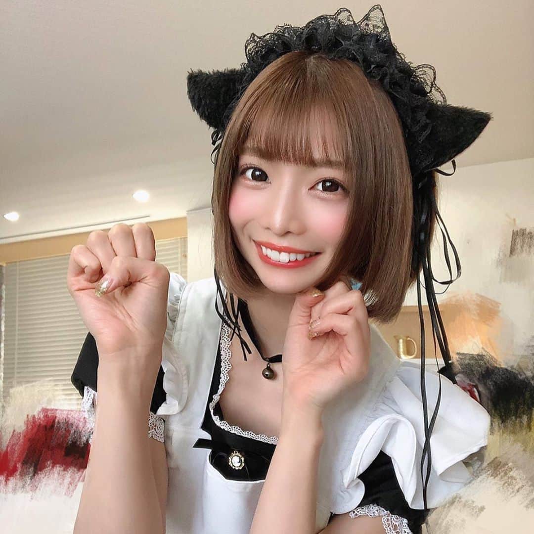 米倉みゆさんのインスタグラム写真 米倉みゆinstagram にっっ メイド喫茶 メイド メイド服 メイドカフェ 可愛い女の子 パッツン前髪 自撮り 自撮り女子 猫耳 ネコ耳 美女 美女図鑑 美人すぎる オルチャンメイク 韓国メイク ショートヘア