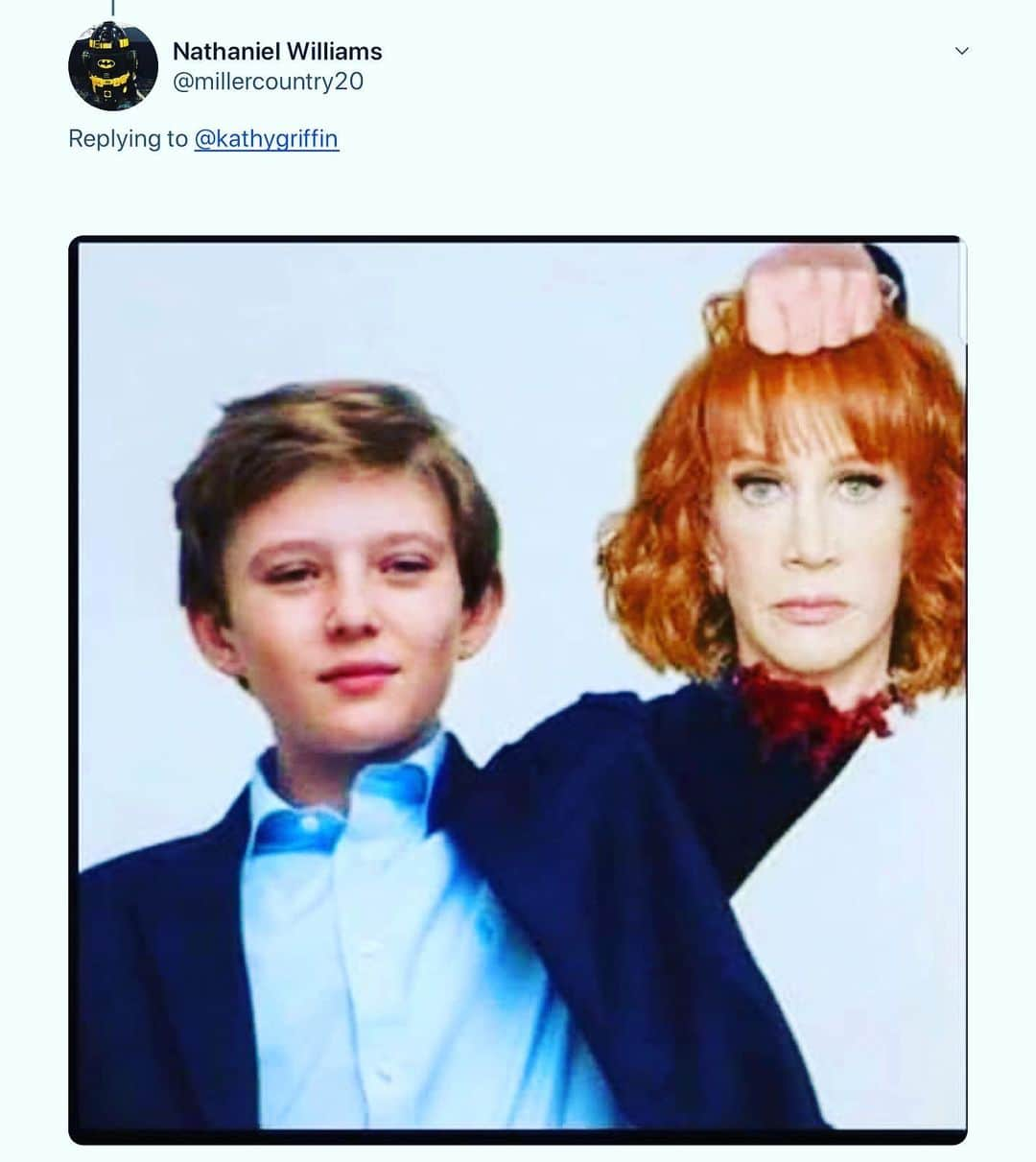 キャシー・グリフィンさんのインスタグラム写真 - (キャシー・グリフィンInstagram)「Oh my. Does this mean Barron is in isis, like I was?🤣🤣🤣 #resist #trumpcrimefamily  #comedy #laugh」4月20日 4時07分 - kathygriffin