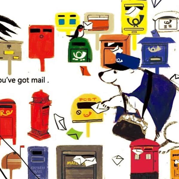 momoroさんのインスタグラム写真 - (momoroInstagram)「郵政記念日#手紙#letter #mail#post#ポスト#illustration #momoro#ももろ#イラスト」4月20日 7時51分 - momoro6666