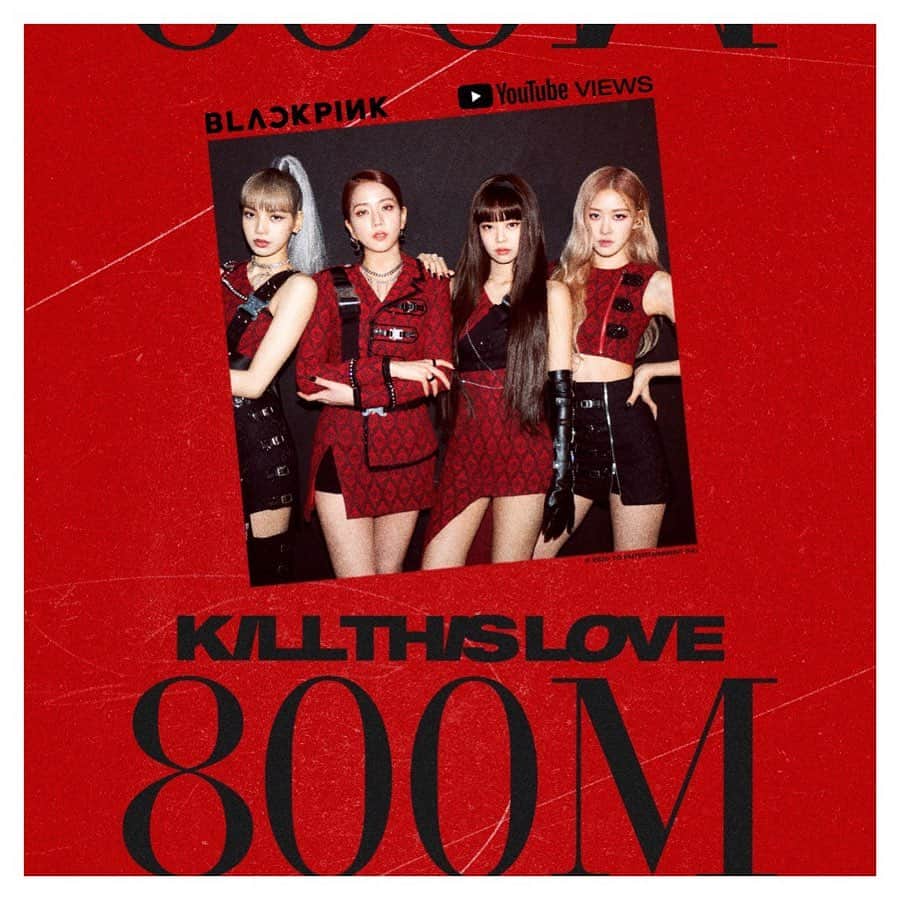 BLACKPINKさんのインスタグラム写真 - (BLACKPINKInstagram)「#BLACKPINK #블랙핑크 #KILLTHISLOVE #MV #800MILLION #YOUTUBE #YG」4月20日 8時01分 - blackpinkofficial