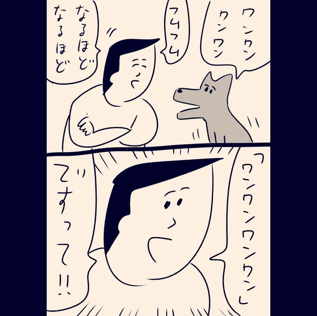 おほしんたろうのインスタグラム：「意味がわかるとかじゃない . . . . . #おほまんが#マンガ#漫画#インスタ漫画#イラスト#イラストレーター#イラストレーション#犬」