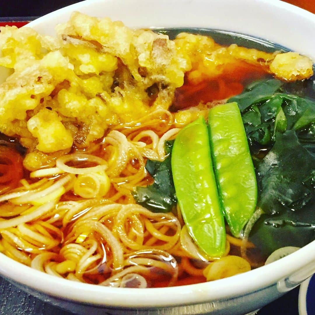 栗原英雄のインスタグラム：「三月自粛前に食べた蕎麦」
