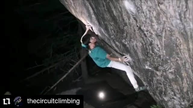 ルスタン・ゲルマノフのインスタグラム：「#Repost @thecircuitclimbing • • • • • • Arguably the greatest minute of climbing I ever got to witness (so far). The @dawoods89 masterpiece Hypnotised Minds hadn't seen a repeat in 6 years since it had been established as one of the world's hardest boulder problems. That is, until @gelmanovrustam came along!  A crew of us had decided we were going to spend a couple of weeks climbing in RMNP after Vail, and I was surprised when Rustam said he was up for it1 (I guess I always regarded him as more of a solitary climber). On the first day a bunch of the crew jumped on Bear Toss, and Rustam decided he wanted to try Hypnotised Minds. It quickly became apparent that he should be able to do it, time and conditions allowing!  It was the middle of summer, hot and humid. Rustam's third day on it was the last day of the trip for him, so he needed to get it done, or come back again another time.  Resting all day, Rustam waited until around 8pm then decided to go for it. First try, no warm up, he fell on the last move of the crux (for him). After resting 30 minutes he pulled back on and blasted it! For the record, I ran up to the car and checked the temperature as soon as he'd done the problem, 68f (20c), and so humid the boulder pads were sweating and you could draw moisture lines on them... 😳 #thecircuitclimbing #thecircuitclimbingishere #climbing #bouldering #ifscofficialphotographer #brandofthebrave」