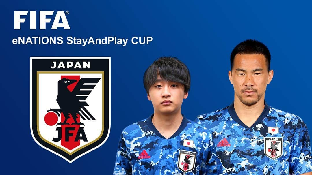 日本サッカー協会さんのインスタグラム写真 - (日本サッカー協会Instagram)「「FIFA eNations StayAndPlay Cup」に参加する、#SAMURAIBLUE #岡崎慎司 選手（SDウエスカ）・#サッカーe日本代表 #WebNasri 選手（#鹿島アントラーズ )よりコメントが届きました🗣✨ ・ 🏆FIFA eNations StayAndPlay Cup(2020.4.21-25) 43カ国・地域の代表選手が参加するeスポーツのチャリティー大会。Web Nasri選手はサッカーe日本代表として初の国際試合出場となり、岡崎選手は本大会における「JFA eスポーツアンバサダー」として出場します。 ・ 「FIFA eNations StayAndPlay Cup」は、新型コロナウイルス感染拡大防止のために多くのサッカーの大会やイベントが中止や延期となっている今、家の中でもサッカー観戦を楽しんで貰いたいという趣旨のもと、各国のサッカーe代表選手と現役のサッカー選手や著名人がタッグを組んで行われます。 ・ 📺大会の視聴は#YouTube チャンネル【JFATV】／JFA eスポーツ・サッカー Twitter公式アカウント（@jfa_esports）で ・ #StayAndPlay #StayHome #SportsAssistYou #いまスポーツにできること #fifa20」4月20日 18時06分 - japanfootballassociation