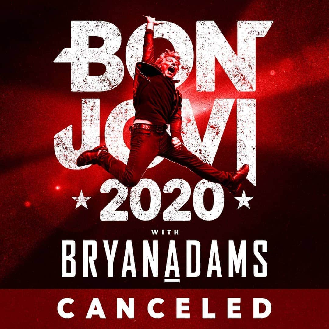 Bon Joviさんのインスタグラム写真 - (Bon JoviInstagram)「Due to the ongoing global pandemic, it is no longer feasible for Bon Jovi to tour this summer. Given these difficult times, we have made the decision to cancel the tour entirely. This will enable ticketholders to get refunds to help pay their bills or buy groceries.  These are trying times. You’ve always been there for us and we’ll always be there for you. We look forward to seeing everyone again on tour when we can all safely be together. We will continue to send out news and updates on Bon Jovi touring in the weeks and months to come.」4月21日 2時00分 - bonjovi