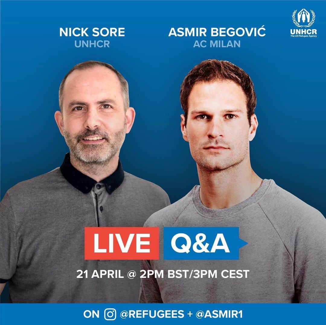 アスミル・ベゴヴィッチさんのインスタグラム写真 - (アスミル・ベゴヴィッチInstagram)「Looking forward to this tomorrow with Nick Sore @refugees」4月21日 2時52分 - asmir1