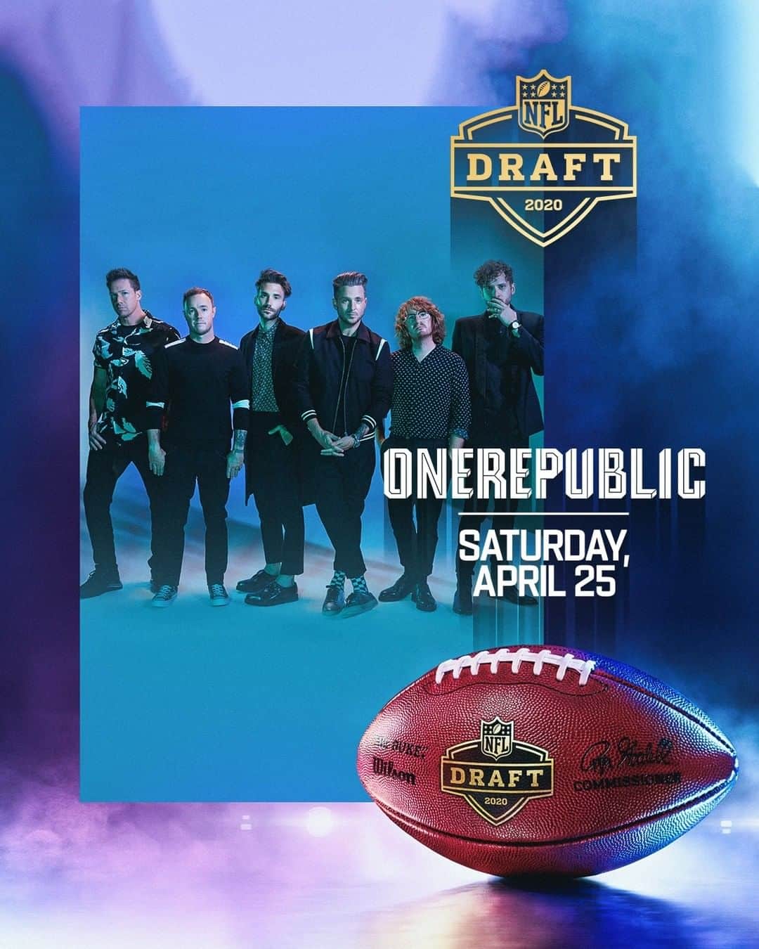OneRepublicさんのインスタグラム写真 - (OneRepublicInstagram)「We are joining the lineup of 2020 NFL Draft performers on Saturday, April 25! Tune in at 12pm ET to watch on @nflnetwork @espn @abcnetwork  #NFLDraft」4月21日 3時00分 - onerepublic
