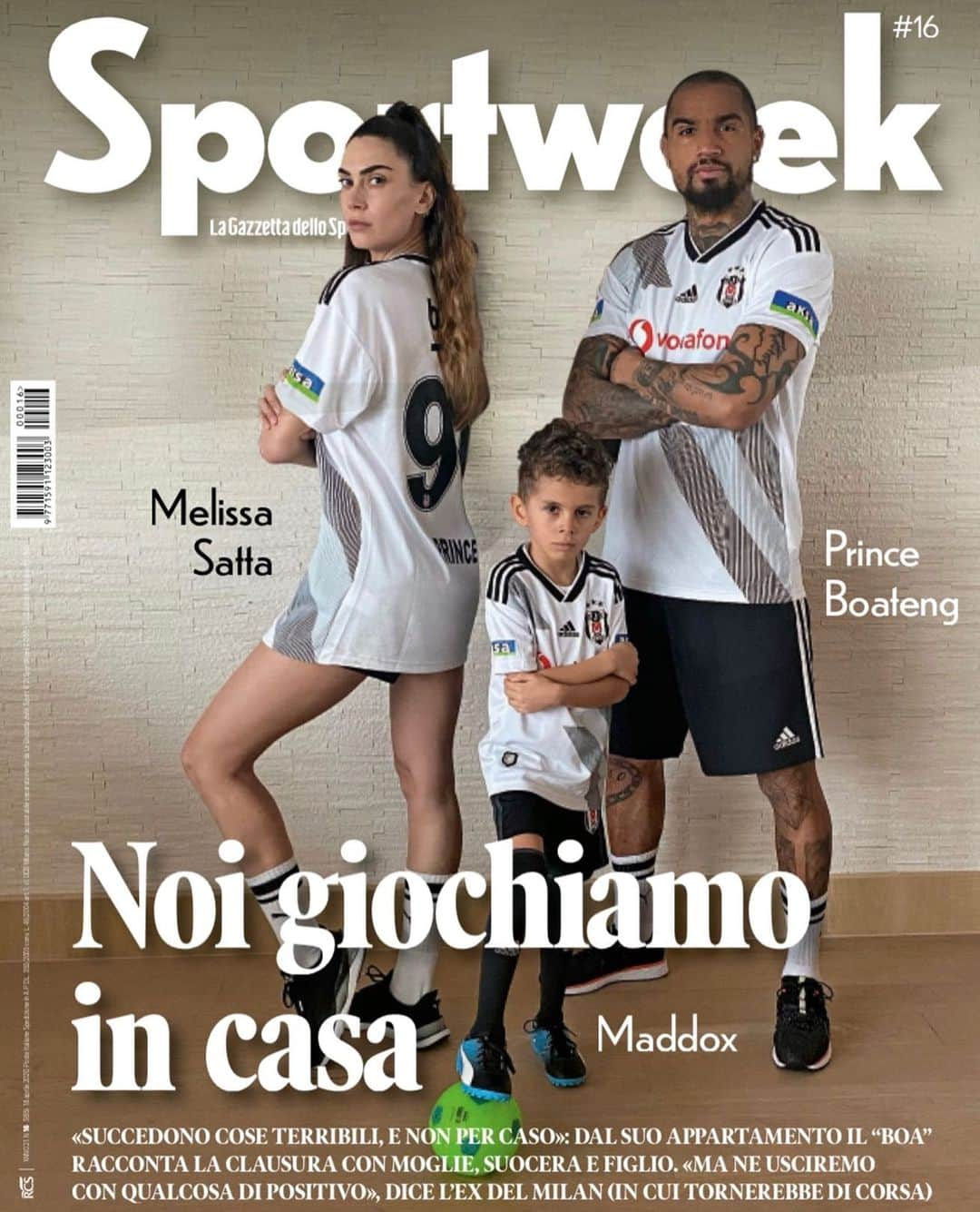 メリッサ・サッタさんのインスタグラム写真 - (メリッサ・サッタInstagram)「Cover of the week 😛 @sportweek_sw @princeboateng #maddox」4月21日 4時58分 - melissasatta