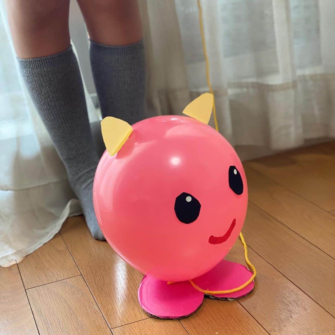 荻原和歌のインスタグラム：「「お散歩ふうせんペット」」