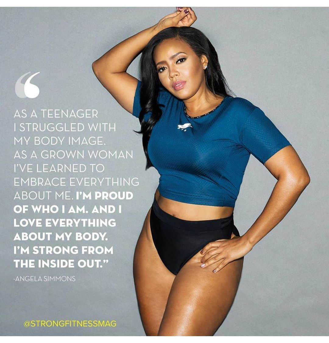 Angela Simmonsさんのインスタグラム写真 - (Angela SimmonsInstagram)「Embrace everything. All of you !!! @strongfitnessmag !!! #BnB #builtnotbought #ILoveMe @purpose_app 💪🏽♥️」4月21日 9時43分 - angelasimmons