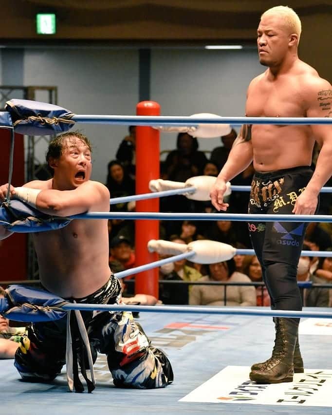 のインスタグラム：「Just before killed. #zeus #tajiri #tajiri #ajpw #prowrestling」